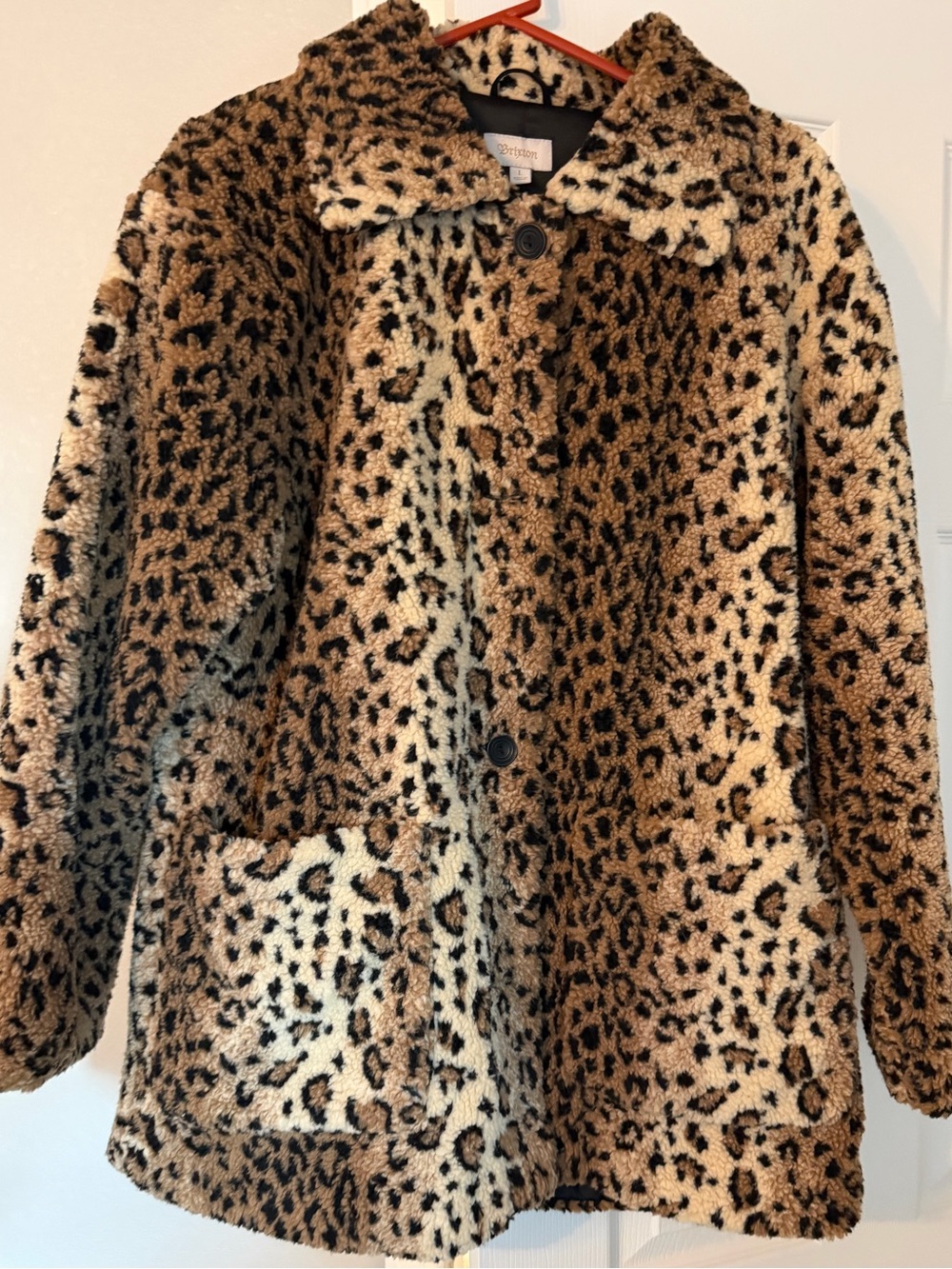 Brixton Leopard Print Faux Fur Jacket
